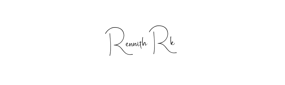 Andilay-7BmLP is a professional signature style that is perfect for those who want to add a touch of class to their signature. It is also a great choice for those who want to make their signature more unique. Get Rennith Rk name to fancy signature for free. Rennith Rk signature style 4 images and pictures png
