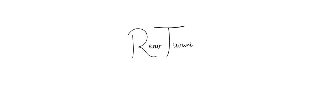 How to make Renu Tiwari signature? Andilay-7BmLP is a professional autograph style. Create handwritten signature for Renu Tiwari name. Renu Tiwari signature style 4 images and pictures png