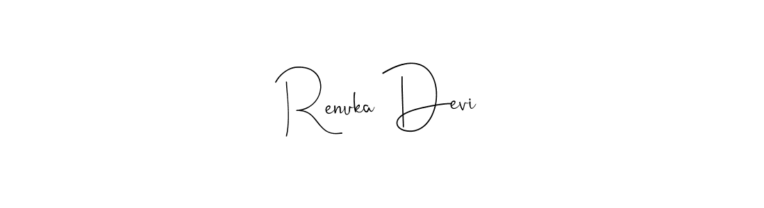 if you are searching for the best signature style for your name Renuka Devi. so please give up your signature search. here we have designed multiple signature styles  using Andilay-7BmLP. Renuka Devi signature style 4 images and pictures png