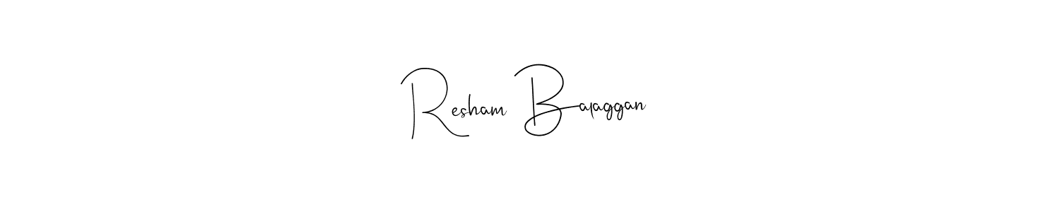 How to Draw Resham Balaggan signature style? Andilay-7BmLP is a latest design signature styles for name Resham Balaggan. Resham Balaggan signature style 4 images and pictures png