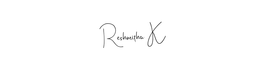 Best and Professional Signature Style for Reshmitha K. Andilay-7BmLP Best Signature Style Collection. Reshmitha K signature style 4 images and pictures png