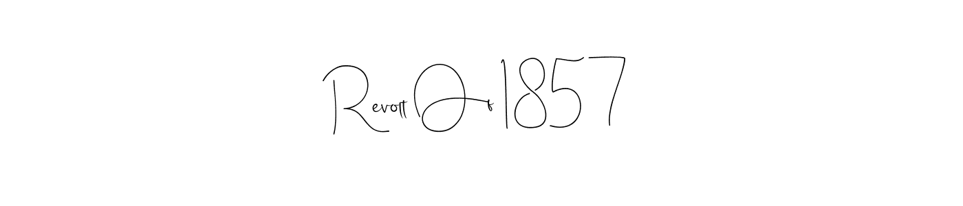 The best way (Andilay-7BmLP) to make a short signature is to pick only two or three words in your name. The name Revolt Of 1857 include a total of six letters. For converting this name. Revolt Of 1857 signature style 4 images and pictures png