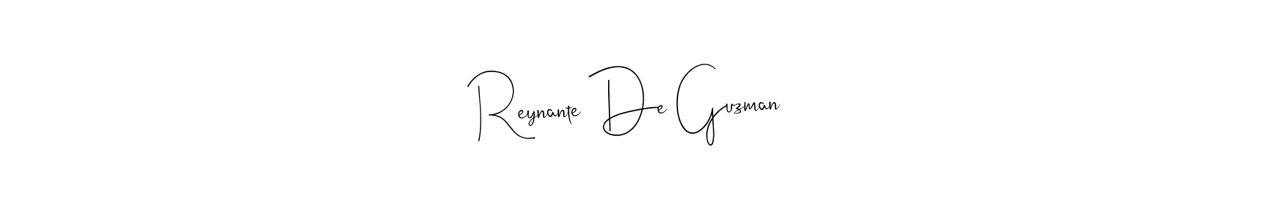 Use a signature maker to create a handwritten signature online. With this signature software, you can design (Andilay-7BmLP) your own signature for name Reynante De Guzman. Reynante De Guzman signature style 4 images and pictures png