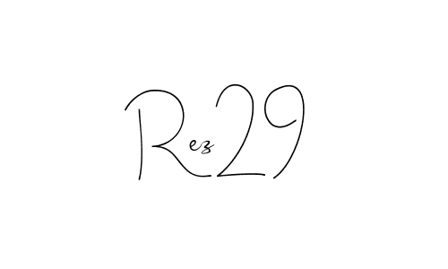 How to Draw Rez29 signature style? Andilay-7BmLP is a latest design signature styles for name Rez29. Rez29 signature style 4 images and pictures png