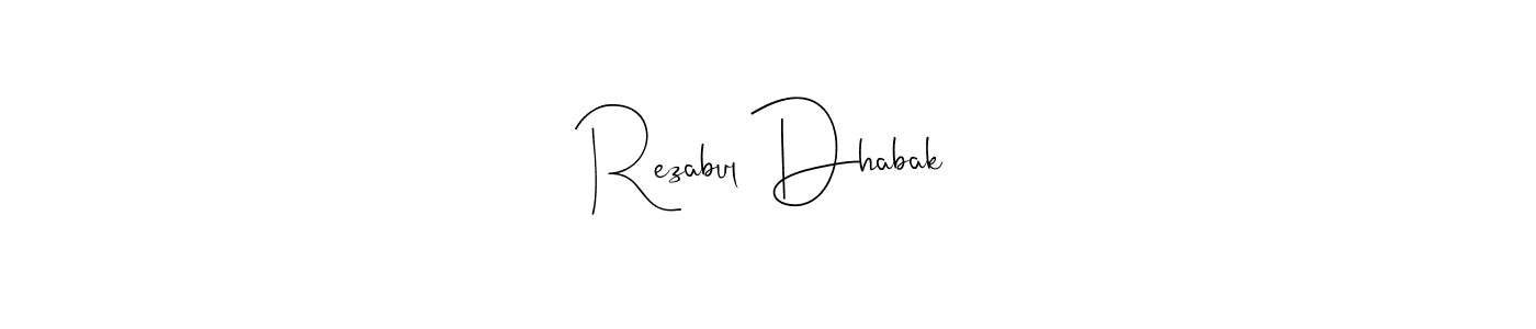 Also You can easily find your signature by using the search form. We will create Rezabul Dhabak name handwritten signature images for you free of cost using Andilay-7BmLP sign style. Rezabul Dhabak signature style 4 images and pictures png