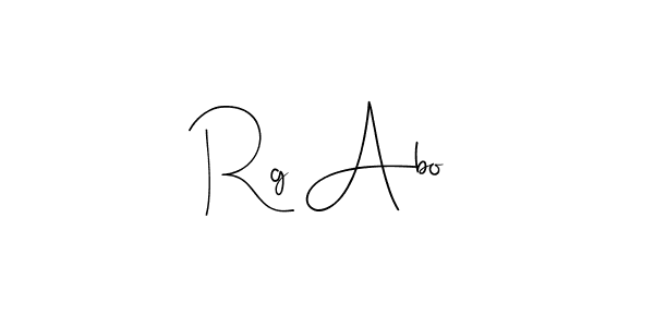 How to make Rg Abo signature? Andilay-7BmLP is a professional autograph style. Create handwritten signature for Rg Abo name. Rg Abo signature style 4 images and pictures png