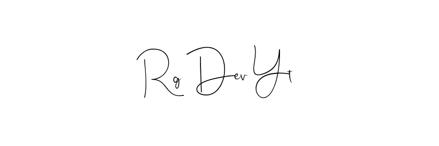 if you are searching for the best signature style for your name Rg Dev Yt. so please give up your signature search. here we have designed multiple signature styles  using Andilay-7BmLP. Rg Dev Yt signature style 4 images and pictures png