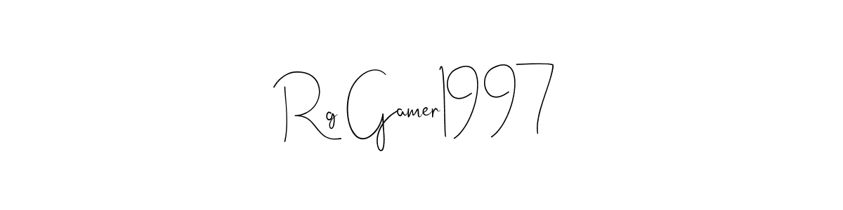 It looks lik you need a new signature style for name Rg Gamer1997. Design unique handwritten (Andilay-7BmLP) signature with our free signature maker in just a few clicks. Rg Gamer1997 signature style 4 images and pictures png