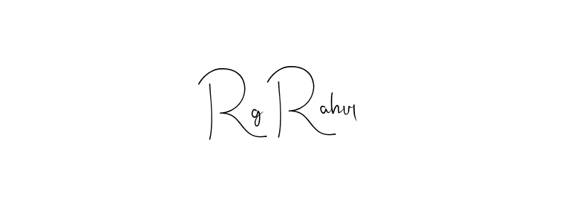 How to make Rg Rahul signature? Andilay-7BmLP is a professional autograph style. Create handwritten signature for Rg Rahul name. Rg Rahul signature style 4 images and pictures png