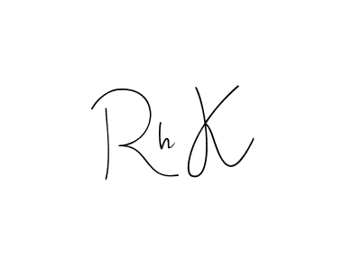 Use a signature maker to create a handwritten signature online. With this signature software, you can design (Andilay-7BmLP) your own signature for name Rh K. Rh K signature style 4 images and pictures png