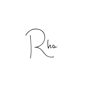 Use a signature maker to create a handwritten signature online. With this signature software, you can design (Andilay-7BmLP) your own signature for name Rha. Rha signature style 4 images and pictures png
