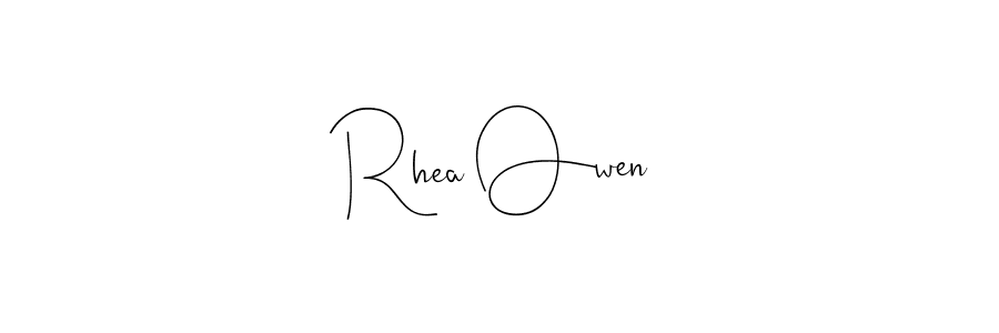 It looks lik you need a new signature style for name Rhea Owen. Design unique handwritten (Andilay-7BmLP) signature with our free signature maker in just a few clicks. Rhea Owen signature style 4 images and pictures png