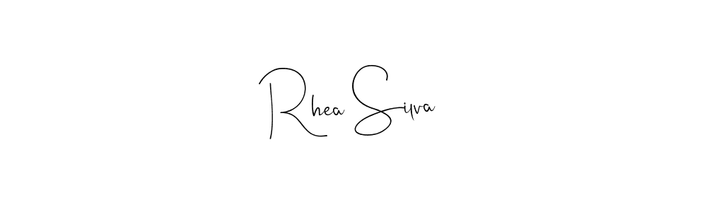 if you are searching for the best signature style for your name Rhea Silva. so please give up your signature search. here we have designed multiple signature styles  using Andilay-7BmLP. Rhea Silva signature style 4 images and pictures png