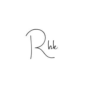 How to make Rhk signature? Andilay-7BmLP is a professional autograph style. Create handwritten signature for Rhk name. Rhk signature style 4 images and pictures png