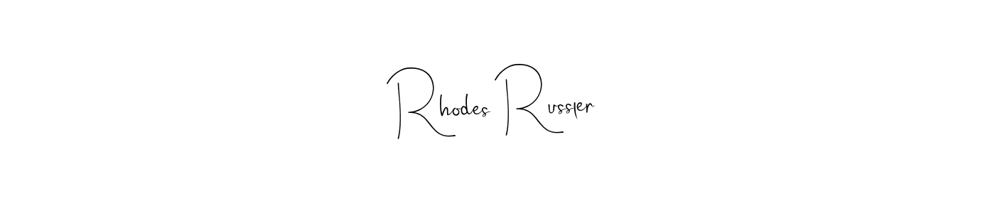 Make a short Rhodes Russler signature style. Manage your documents anywhere anytime using Andilay-7BmLP. Create and add eSignatures, submit forms, share and send files easily. Rhodes Russler signature style 4 images and pictures png