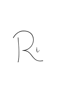 Create a beautiful signature design for name Ri. With this signature (Andilay-7BmLP) fonts, you can make a handwritten signature for free. Ri signature style 4 images and pictures png