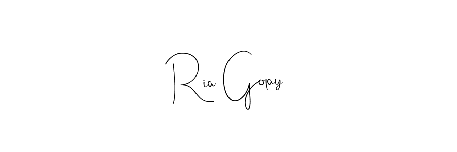 Also we have Ria Golay name is the best signature style. Create professional handwritten signature collection using Andilay-7BmLP autograph style. Ria Golay signature style 4 images and pictures png