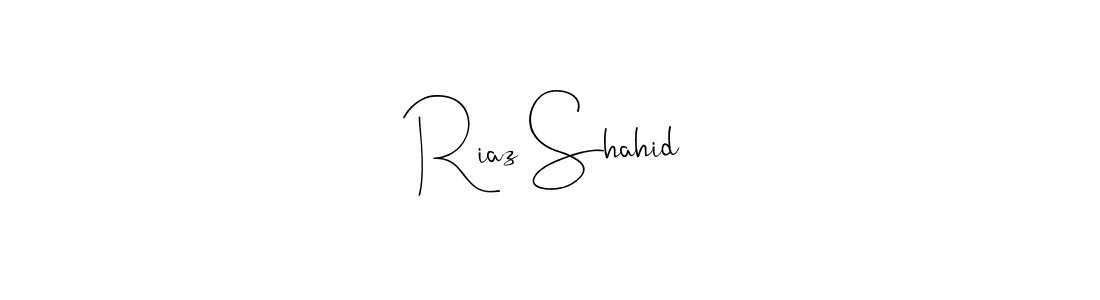 Riaz Shahid stylish signature style. Best Handwritten Sign (Andilay-7BmLP) for my name. Handwritten Signature Collection Ideas for my name Riaz Shahid. Riaz Shahid signature style 4 images and pictures png