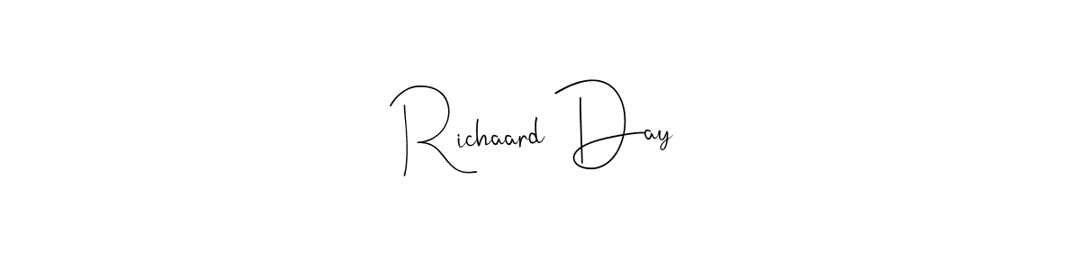 Make a beautiful signature design for name Richaard Day. With this signature (Andilay-7BmLP) style, you can create a handwritten signature for free. Richaard Day signature style 4 images and pictures png