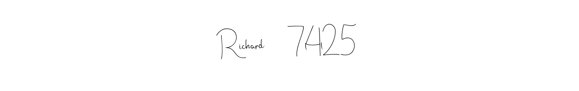 You should practise on your own different ways (Andilay-7BmLP) to write your name (Richard      7l4l25) in signature. don't let someone else do it for you. Richard      7l4l25 signature style 4 images and pictures png