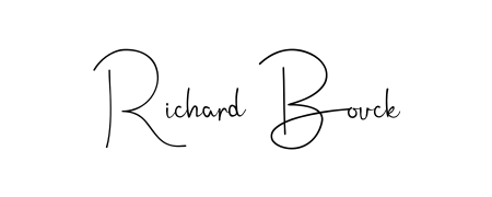 The Andilay-7BmLP font transforms the name Richard Bouck into an executive sign with sharp precision and distinguished character. Richard Bouck signature style 4 images and pictures png