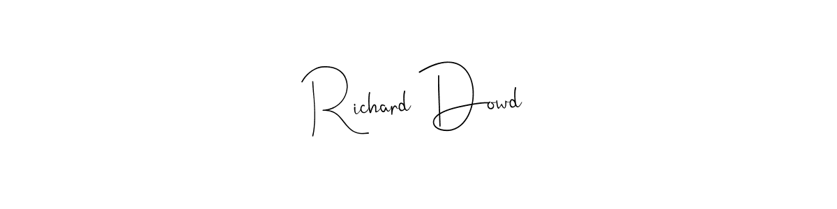 The best way (Andilay-7BmLP) to make a short signature is to pick only two or three words in your name. The name Richard Dowd include a total of six letters. For converting this name. Richard Dowd signature style 4 images and pictures png