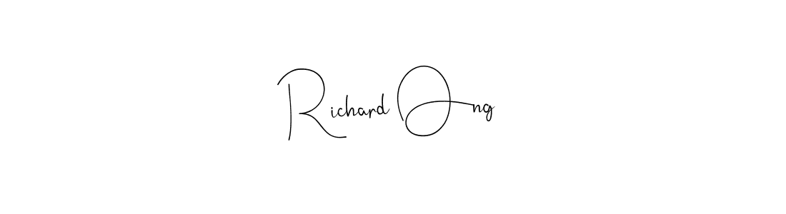 Create a beautiful signature design for name Richard Ong. With this signature (Andilay-7BmLP) fonts, you can make a handwritten signature for free. Richard Ong signature style 4 images and pictures png