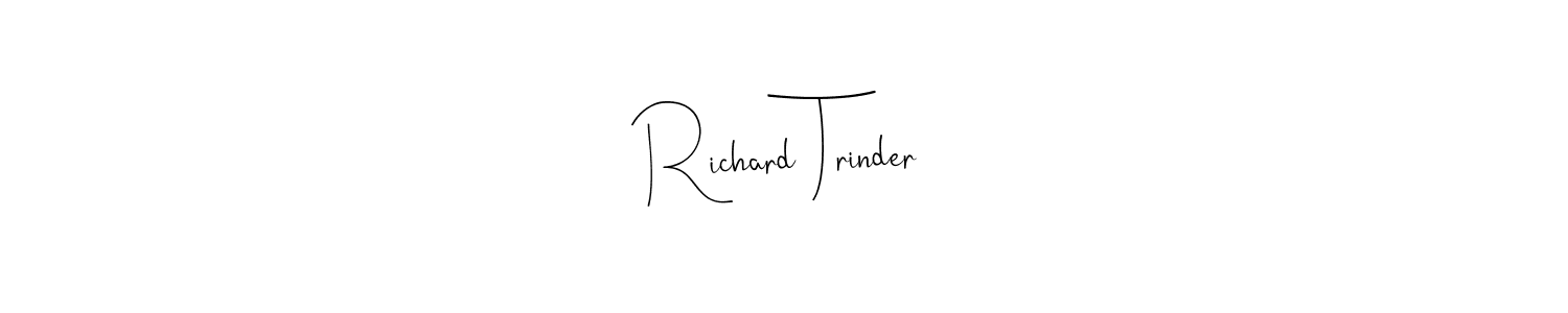 if you are searching for the best signature style for your name Richard Trinder. so please give up your signature search. here we have designed multiple signature styles  using Andilay-7BmLP. Richard Trinder signature style 4 images and pictures png