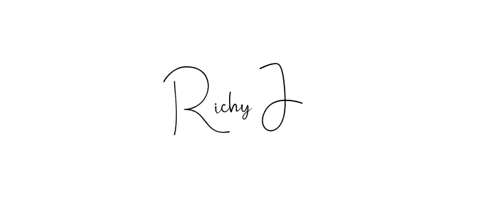 Best and Professional Signature Style for Richy J. Andilay-7BmLP Best Signature Style Collection. Richy J signature style 4 images and pictures png