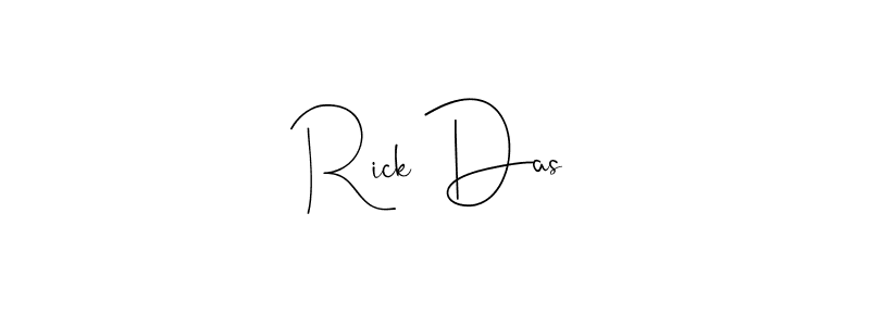 You should practise on your own different ways (Andilay-7BmLP) to write your name (Rick Das) in signature. don't let someone else do it for you. Rick Das signature style 4 images and pictures png