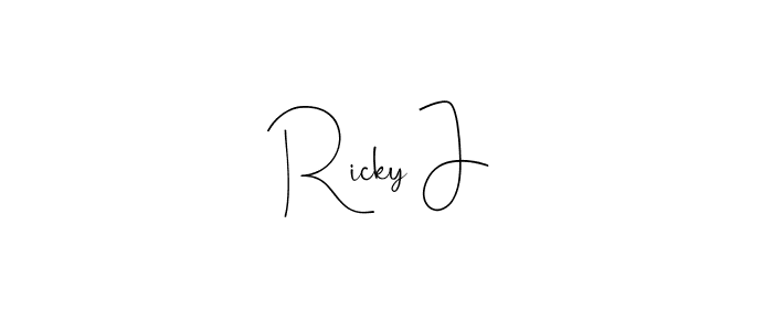 Best and Professional Signature Style for Ricky J. Andilay-7BmLP Best Signature Style Collection. Ricky J signature style 4 images and pictures png