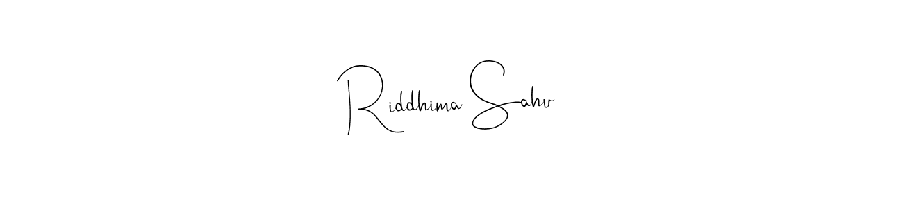 Make a beautiful signature design for name Riddhima Sahu. Use this online signature maker to create a handwritten signature for free. Riddhima Sahu signature style 4 images and pictures png