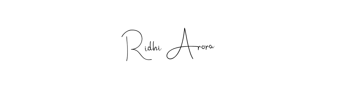 if you are searching for the best signature style for your name Ridhi Arora. so please give up your signature search. here we have designed multiple signature styles  using Andilay-7BmLP. Ridhi Arora signature style 4 images and pictures png