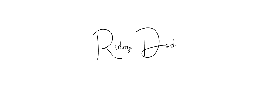 Use a signature maker to create a handwritten signature online. With this signature software, you can design (Andilay-7BmLP) your own signature for name Ridoy Dad. Ridoy Dad signature style 4 images and pictures png