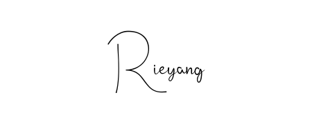 Generate high-definition signature styles for Rieyang. The Andilay-7BmLP typeface ensures crisp legibility and sophisticated design. Rieyang signature style 4 images and pictures png