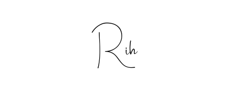 Get an exclusive digital autograph for Rih. The Andilay-7BmLP typeface captures the charm of real penmanship on paper. Rih signature style 4 images and pictures png