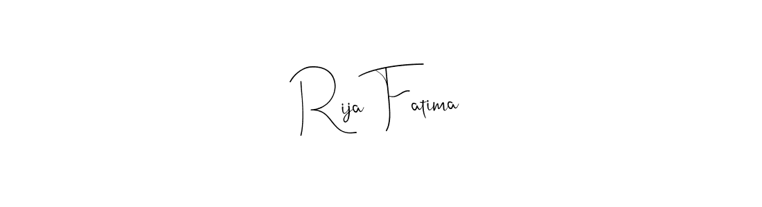 The best way (Andilay-7BmLP) to make a short signature is to pick only two or three words in your name. The name Rija Fatima include a total of six letters. For converting this name. Rija Fatima signature style 4 images and pictures png