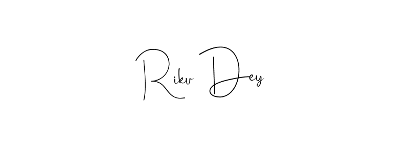 How to make Riku Dey name signature. Use Andilay-7BmLP style for creating short signs online. This is the latest handwritten sign. Riku Dey signature style 4 images and pictures png