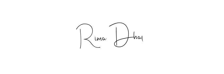 You should practise on your own different ways (Andilay-7BmLP) to write your name (Rima Dhal) in signature. don't let someone else do it for you. Rima Dhal signature style 4 images and pictures png