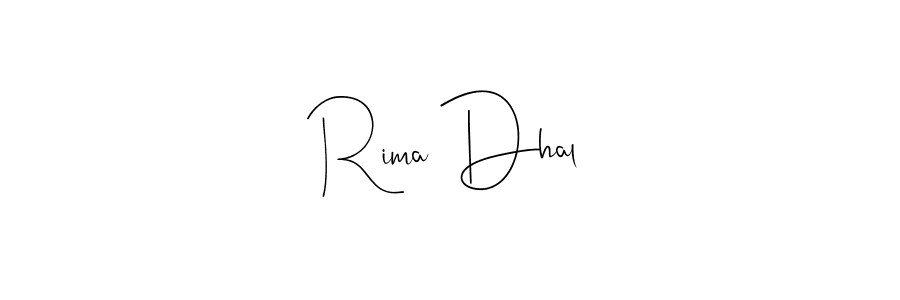 You should practise on your own different ways (Andilay-7BmLP) to write your name (Rima Dhal) in signature. don't let someone else do it for you. Rima Dhal signature style 4 images and pictures png