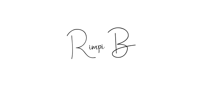 Also we have Rimpi B name is the best signature style. Create professional handwritten signature collection using Andilay-7BmLP autograph style. Rimpi B signature style 4 images and pictures png