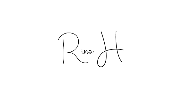 Once you've used our free online signature maker to create your best signature Andilay-7BmLP style, it's time to enjoy all of the benefits that Rina H name signing documents. Rina H signature style 4 images and pictures png