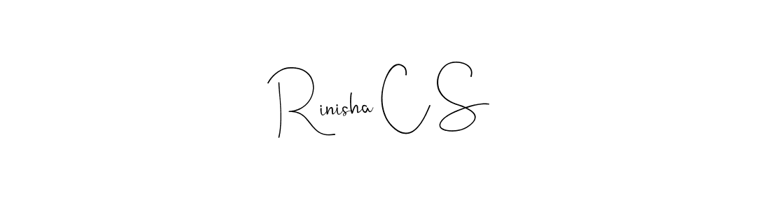 It looks lik you need a new signature style for name Rinisha C S. Design unique handwritten (Andilay-7BmLP) signature with our free signature maker in just a few clicks. Rinisha C S signature style 4 images and pictures png