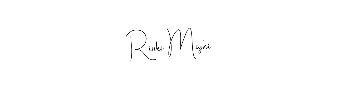 Make a beautiful signature design for name Rinki Majhi. With this signature (Andilay-7BmLP) style, you can create a handwritten signature for free. Rinki Majhi signature style 4 images and pictures png