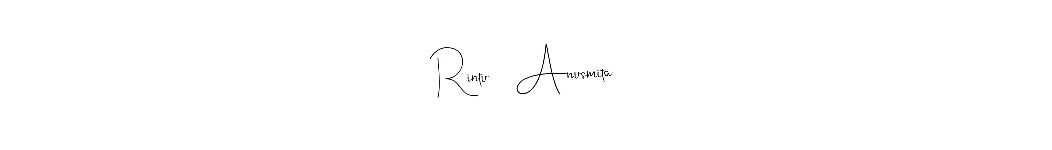 Here are the top 10 professional signature styles for the name Rintu ❤️ Anusmita. These are the best autograph styles you can use for your name. Rintu ❤️ Anusmita signature style 4 images and pictures png