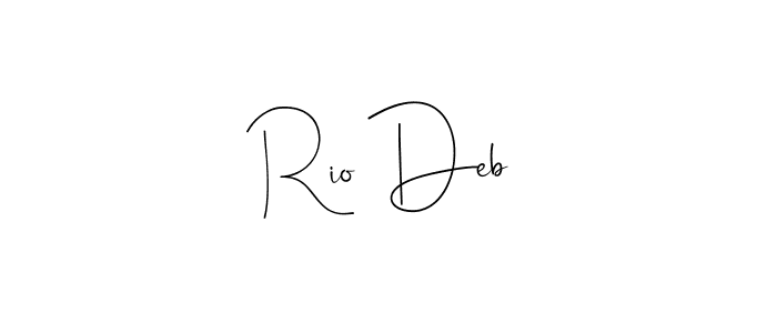 See photos of Rio Deb official signature by Spectra . Check more albums & portfolios. Read reviews & check more about Andilay-7BmLP font. Rio Deb signature style 4 images and pictures png