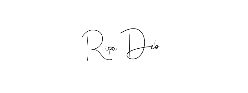 Make a beautiful signature design for name Ripa Deb. With this signature (Andilay-7BmLP) style, you can create a handwritten signature for free. Ripa Deb signature style 4 images and pictures png