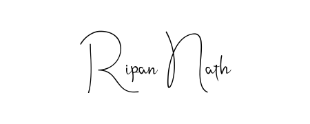 Personalize your online presence with Ripan Nath signature rendered in elegant Andilay-7BmLP font. Great for website footers and blogs. Ripan Nath signature style 4 images and pictures png
