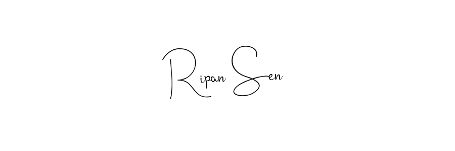 Use a signature maker to create a handwritten signature online. With this signature software, you can design (Andilay-7BmLP) your own signature for name Ripan Sen. Ripan Sen signature style 4 images and pictures png