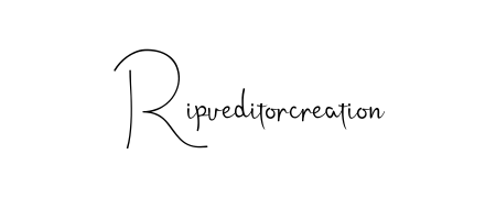 Create your official email sign-off with Ripueditorcreation name in Andilay-7BmLP style. Crisp, clean, and perfectly legible across all screens. Ripueditorcreation signature style 4 images and pictures png